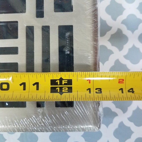 Imperial 4 x 12 Brushed Nickel Floor Register - Picture 7 of 10